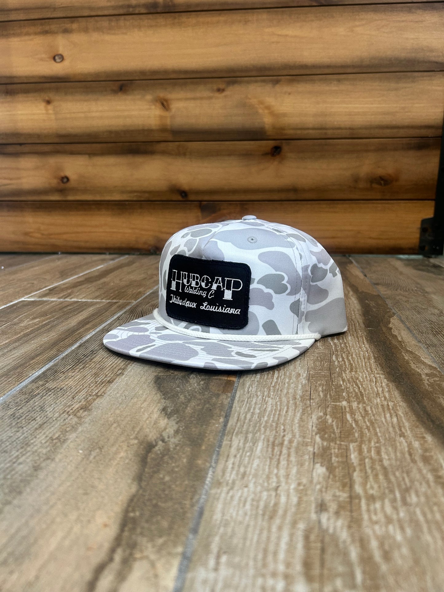 White Camo Rope SnapBack With OG Patch