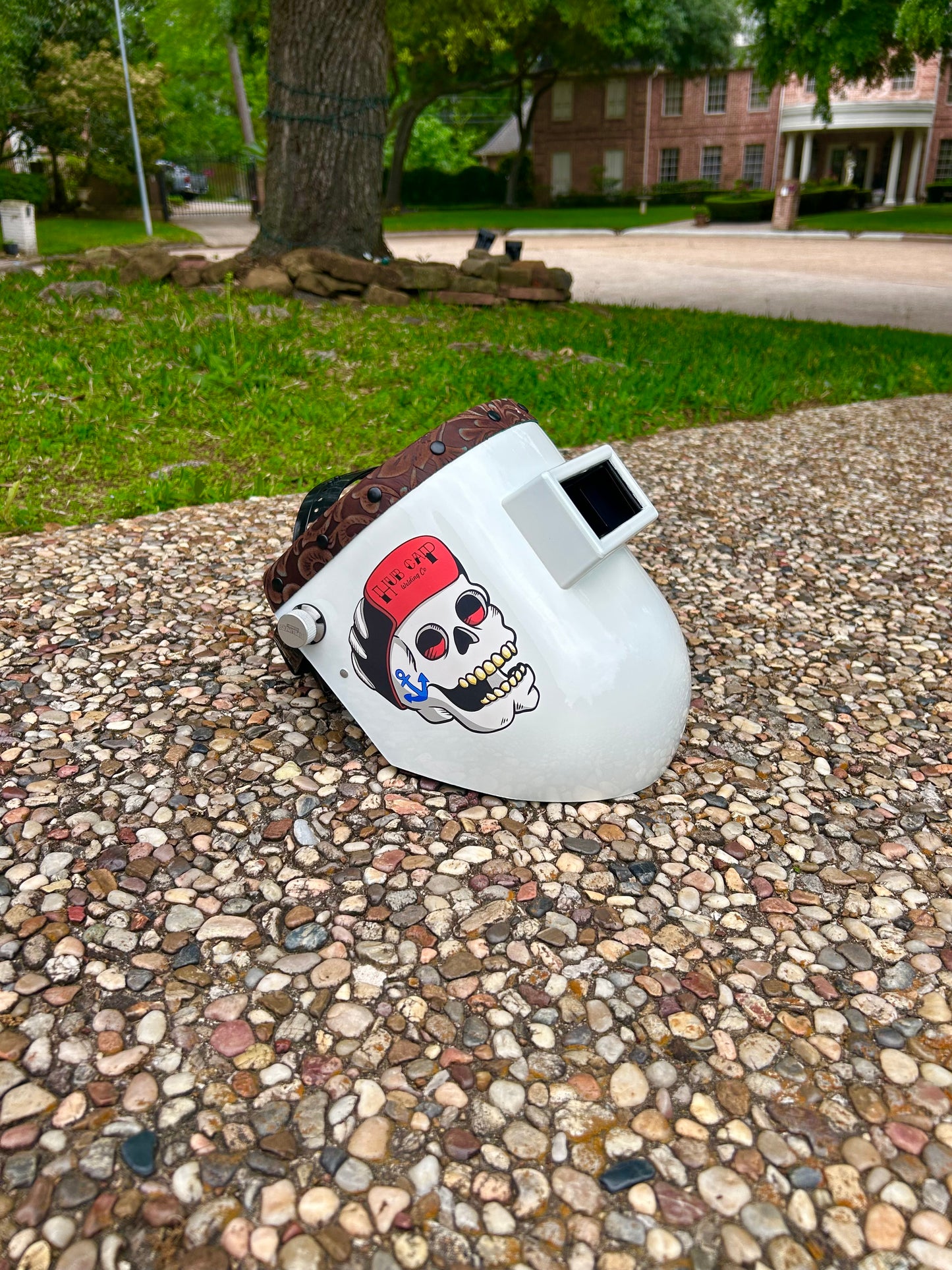 Chop Top With A Dark Brown Floral Rag Top