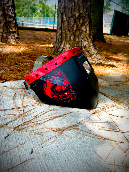 Limited Edition “SEEING RED” Chop Top With A Bloody Red Crocodile Rag Top