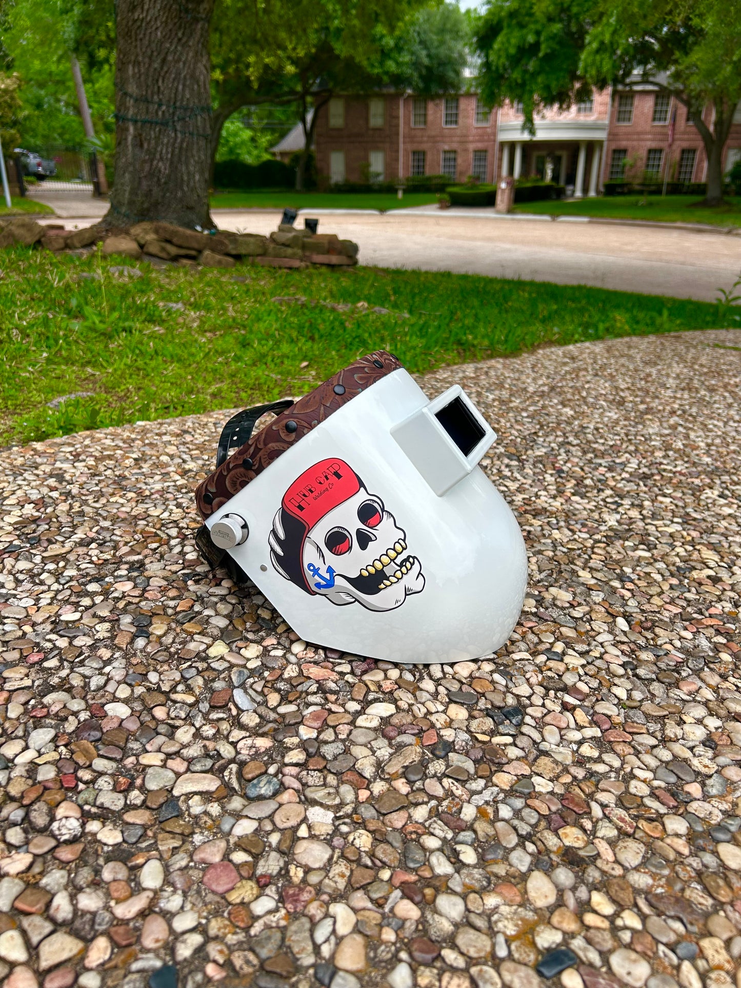 Chop Top With A Dark Brown Floral Rag Top