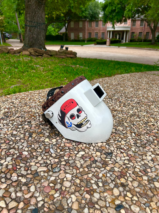Chop Top With A Dark Brown Floral Rag Top